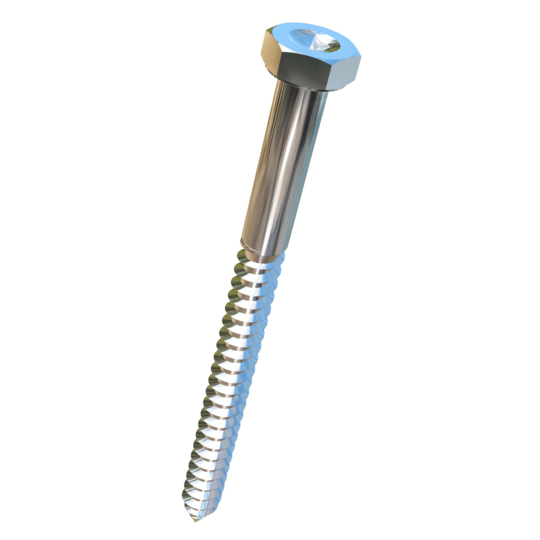 Titanium 5/16 X 4 Dimpled Hex Head Allied Titanium Lag Screw