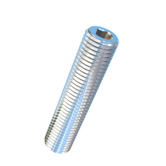 Titanium M12-1.5 Pitch X 55mm Allied Titanium Set Screw, Socket Drive with Cup Point