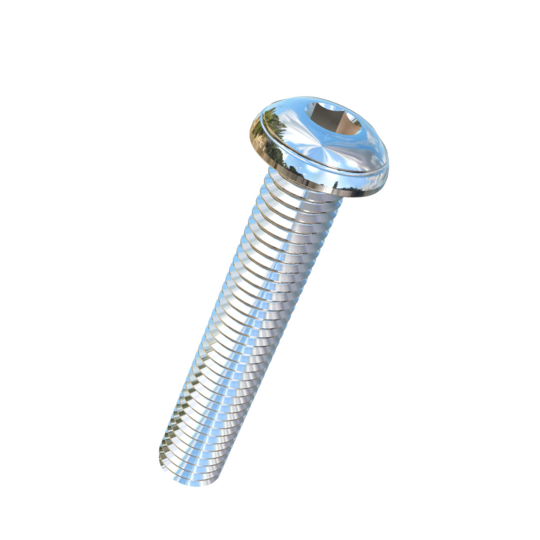 Titanium M8-1.25 Pitch X 45mm Button Head Socket Drive Allied Titanium Machine Screw