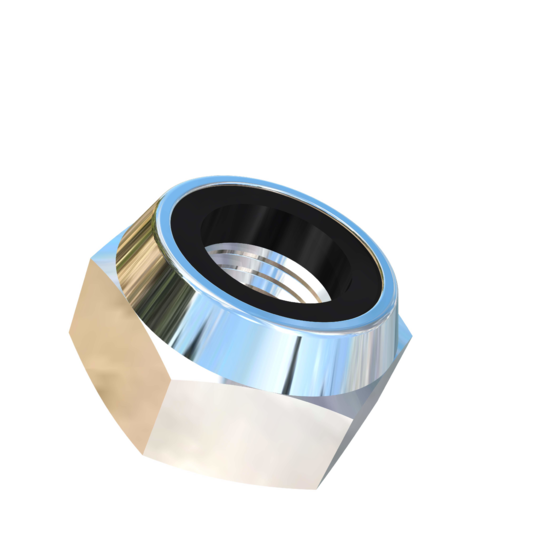 Titanium M9-1 Pitch Allied Titanium Hex Lock Nut, Low Profile